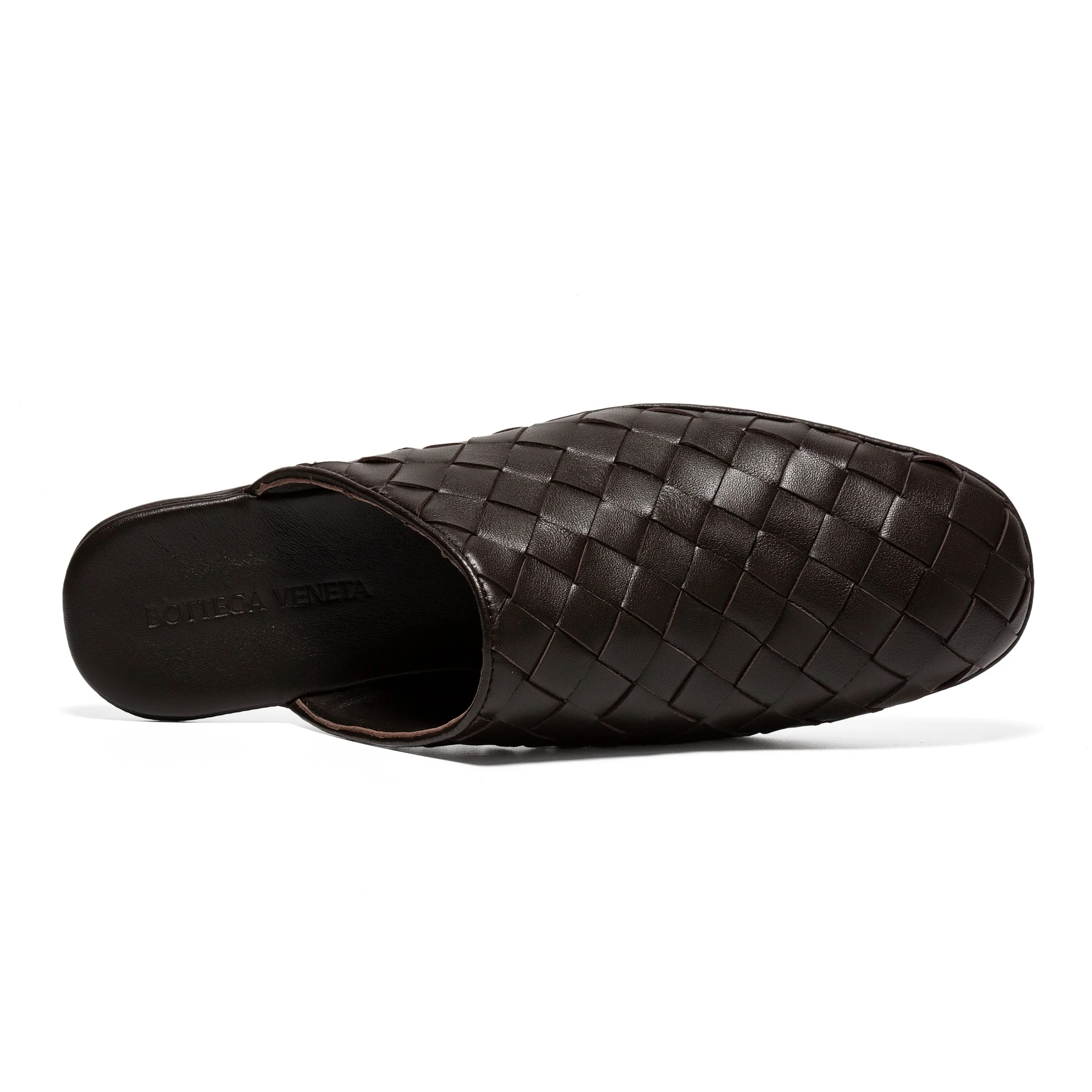 [BV] Top P: 720💰Size for couples: Female 35-39 Male 39--44 (Female 40. Male 38.45.46.47 customization is not returnable) [Note‼ ️] Add 💰 to size 46, add 💰 to size 47. Bottega Veneta's 2025 autumn counter synchronized genuine leather outsole classic woven half-drag couple model Bottega Veneta square toe flat shoes, imported mixed sheepskin, imported sheep! Leather outsole! [Rose][Rose]! Purely hand-woven and operated, the original board is reproduced one-to-one! quality assurance!